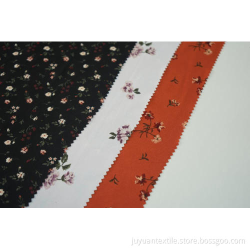 100% Polester Hammered Satin Printed Fabric